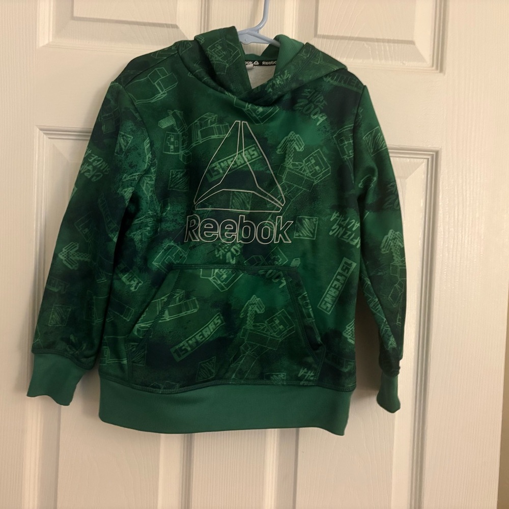 Reebok Kids' Minecraft Green Graphic Hoodie